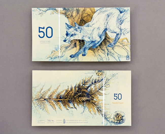 创杰带你看看动植物手绘风格匈牙利纸币设计(图7)